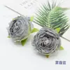 Flores de Rosa con Borde Quemado y Núcleo Envuelto, Flores de Rosa Artificiales, Decoración de Pared de Flores para Bodas, Flores Falsas, Paquete de Materiales para Bricolaje, Accesorios para Cajas de Flores