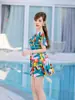 Yan 2026 Nuevo Traje de Baño de una Pieza para Mujer, Estilo Falda, Versión Coreana, Conservador, Cubre Vientre, Adelgazante, Realzador de Busto Pequeño, Traje de Baño para Aguas Termales al por Mayor