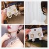 Aretes de Lujo Accesible Nuevos 2024, Aretes Hermosos y a la Moda, Aretes Simples y Elegantes de Flor de Lazo para Mujer