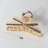 Pinza para el pelo de metal estilo minimizado Pinza pequeña para el pelo Accesorios para el pelo retro europeos y americanos Accesorios para la cabeza coreanos