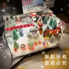 Cubo de Rubik Giratorio Navideño Kit de Materiales DIY Hecho a Mano Luz Nocturna Micro Escena Regalo para Pareja Cubo de Rubik Navideño Giratorio