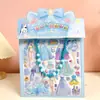 Colar infantil Dress-up Adesivo Menina Dos Desenhos Animados Princesa Vestir-se Adesivo Prêmio Estereoscópico Vestir-se Adesivo Brinquedo