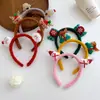 Limpiador Facial Diadema Navideña Accesorios para el Cabello de Astas Diadema de Felpa Otoño e Invierno Pasador Lindo de Alce Muñeco de Nieve Tocado de Año Nuevo para Mujeres