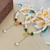 Nuevo Estilo Chino Retro Elegante, Lujo Accesible y Pulsera de Ágata con Perlas de Agua Dulce de Gama Alta, Moda de Nicho, Joyería de Mano Versátil y Personalizada