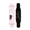 Skate Longboard de 44 Pulgadas para Principiantes, Hombres y Mujeres, Adultos, Tabla de Baile Doblemente Curva Profesional, Monopatín de Cuatro Ruedas de Madera de Arce para Jóvenes