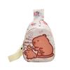 Bolso de Pecho Capibara 2026 Nuevo Lindo Bolso de Hombro para Niños Guardería Nylon Ligero Dibujos Animados Monedero Exterior