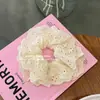 Diadema estilo Zhao Lusi Mismo estilo encaje encaje vintage encaje francés ins cuerda para el pelo de intestino grueso cuerda para el pelo hueca accesorios para el cabello