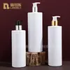 Botella de Loción de 350ml 400ml 500ml Bomba de Presión de Aluminio Anodizado Botella Dispensadora Cosmética Botella de Champú para Hotel