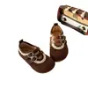 Sapatos Mary Jane Femininos Estilo Retrô Planos 2026 Primavera/Verão Novos Sapatos Pequenos de Couro Macio Princesa Infantil Antiderrapante