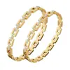 Nuevo Elegante Pulsera Cuadrada de Acero de Titanio para Mujer con Pedrería, Pulsera con Cierre de Moda, Joyería Transfronteriza, Lujo Ligero, Estilo Trendy Ins