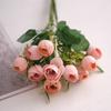 Decorações de flores artificiais para casa sala de estar mesa flores de simulação arranjo de flores vaso mesa de jantar ornamentos hidropônicos decoração estilo luxo leve