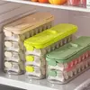 Caja de Empanadillas Congeladas, Compartimento para Verduras en la Puerta Lateral del Refrigerador, Caja de Empaque y Organización de Grado Alimenticio, Caja de Empanadillas que Ahorra Espacio