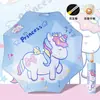 Sombrilla Paraguas de Doble Uso de Astronauta Espacial, Paraguas Automático Plegable para Mujer, Gama Alta, Protección UV, Protección Solar