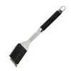 Conjunto de Grelha com Cabo Oval Preto 18 Peças Espátula Pincel Conjunto de Churrasco Estilo Acampamento ao Ar Livre Conjunto de Churrasco Bbq Combinação de Conjunto de Churrasco