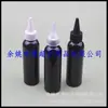 Frasco com Tampa Pontiaguda de 24 Pontos 100ml Frasco com Tampa Pontiaguda Frasco de Cola Frasco de Loção Frasco de Líquido Medicinal Tampa Pontiaguda Preta Frasco de Óleo Frasco de Óleo Essencial