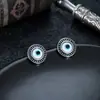 Aretes de Acero de Titanio Ojo del Diablo para Hombres, Lujo Ligero, Aretes de Alto Gama con Diseño de Nicho para Mujeres, Accesorios Modernos y Versátiles