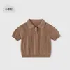 Polo de Lyocell para Niños, Ligero de Verano, Suave, Fresco, Diseño Hueco, Polo de Manga Corta para Niñas con Sensación de Hielo para Niños Pequeños