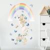 Novo Adesivo de Parede Decorativo FX-D250 Unicórnio Arco-Íris Borboleta para Quarto Infantil Entrada de Jardim de Infância