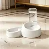 Tigela para gato, tigela para cachorro, tigela para pet de uso duplo, dispensador automático de água, tigela antiderrapante para comida de gato e cachorro