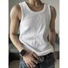 Camiseta deportiva sin mangas de color liso para hombre, para correr, fitness, verano, nueva, moderna, combinable, holgada e informal