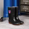 Botas de Chuva Médio-Altas para Homens, Botas de Chuva de Verão, Sapatos de Borracha Impermeáveis de Cano Baixo, Galochas Antiderrapantes, Para Trabalho e Inverno Quente 36-49 Tamanho Extra Grande