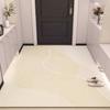 Tapete de porta de entrada Estilo simples Tapete de couro para porta de entrada PVC resistente à sujeira Tapete de porta antiderrapante