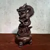 Talla de Madera de Ébano Adornos del Zodiaco Dragón Cornucopia Panlong Dragón Chino Artesanía Decoración Oficina Tienda Ceremonia de Inauguración