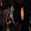 Pulsera de Dragón Plateada para Hombre Retro Tendencia Agresiva Pulsera para Hombre Quilla Viento Frío Sentido Avanzado Explosiones de Amazon