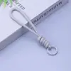 Llavero Tejido Colorido Colgante para Bolso Correa para Teléfono Anillo para Llaves Portatarjetas Llavero Simple Hecho a Mano Colgante para Pareja