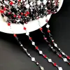 Cadena DIY de Diamantes de Imitación en Forma de Rombo Cadena de Pedrería Conserva el Color Tocado de Novia Borla Cadena de Cobre Materiales para Ropa Venta al por Mayor Cadena Conserva el Color