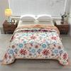 Colcha de Algodón Lavado de Alto Volumen para Verano, Colcha de Aire Acondicionado, Colcha Estampada Cepillada de Verano, Colcha Promocional de Exportación para Dormitorios, Venta al Por Mayor de Fábrica