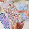 Pegatinas Decorativas de Dibujos Animados Estilo Japonés 3D Hueco en Relieve para Diarios DIY Infantiles, Decoración de Vasos de Agua y Fundas de Teléfono