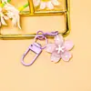 Chaveiro Colorido de Flor de Cerejeira Fofo DIY Pequenos Acessórios Bolsa Acessórios de Boneca Decorações Pingente Atacado