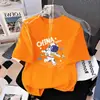[100% Algodón Puro] Camiseta de Manga Corta para Niño Verano 2026 Nuevo Estilo Top Holgado de Media Manga Estilo Moderno para Niños Medianos y Mayores
