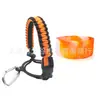 Alça de Corda Paracord para Garrafa de Água em Estoque Transfronteiriça, Manga Portátil para Copo Espacial, Alça de Transporte de Copo com Manga de Base de Silicone para Garrafa de Água Portátil ao Ar Livre