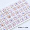 Rhinestones Cuadrados de 10 mm para Uñas Dongzhou, Cristales Cuadrados y Redondos Coloridos de Uñas Artísticas DIY de Moda, Decoraciones Cuadradas para Uñas al por Mayor