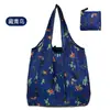 Bolsa de Tote de Compras Floral Grande de 190t en Stock de Gran Venta, Bolsa de Poliéster al por Mayor, Bolsa Plegable, Bolsa de Regalo Promocional