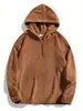 Sudadera con capucha y media cremallera de manga larga de color liso, deportiva informal para hombre, popular en otoño e invierno, comercio exterior transfronterizo europeo y americano