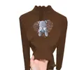 Camiseta Térmica de Forro Polar para Niñas con Cuello Semi Alto y Mangas Largas para Niños Medianos y Grandes Top Versátil con Volantes Nuevo en Otoño/Invierno 2026