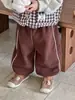 Ropa para Niños 2026 Ropa Nueva de Invierno Ropa para Bebés Ropa Infantil Estilo Coreano Pantalones Gruesos de Invierno Pantalones de Chándal de Forro Polar para Niños
