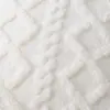 Cojín de Felpa Estilo Nórdico Ins Cojín Decorativo para Sofá Cojín de Respaldo para Sala de Estar Cama Funda de Cojín Estilo Blanco Crema Sin Relleno