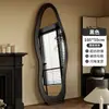 Espejo de Cuerpo Entero Móvil, Espejo de Pie Moderno, Espejo de Maquillaje de Alta Gama Montado en la Pared, Espejo de Vestidor para Dormitorio