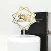 Inserts para Bolo de Aniversário de Celebridade da Internet em Acrílico Decoração Espelhada Refletiva Cartão em Inglês para o Dia das Mães