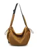 Bolsa de Ombro Estilo Coreano Ins Nova de Alto Valor Cor Sólida Simples Nicho Bolsa de Bolinho para Casal Leve Versátil para o Dia a Dia