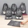 Bolsa de almacenamiento para zapatos, bolsa para zapatos a prueba de polvo y humedad, organizador de zapatos blanco para dormitorio de estudiante, bolsa de almacenamiento de viaje