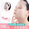 Mascarilla de film transparente desechable mascarilla transparente salón de belleza spa especial ultra delgada plástico facial papel de mascarilla facial