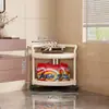 Estante de Esquina para Baño, Estante de Pie para Lavabo, Estante de Almacenamiento de Esquina para Inodoro, Solución de Almacenamiento