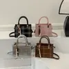 Bolsa Tote Patchwork Cor Contrastante Fosca Estilo Novo, Bolsa de Ombro Grande Capacidade Estilo Coreano Xadrez, Bolsa de Ombro Casual Estilo College