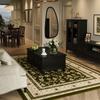 Alfombra Americana Retro Sala de Estar Sofá de Alta Gama Tapete de Piso Impermeable y Antifouling Dormitorio Lavado Libre Mesita de Noche Nuevo Tapete para Mesa de Centro