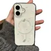 Capa de celular Urso Dormindo, adequada para Apple 17 Pro Max, 16 Pro, 15 Plus, cobertura total, adsorção magnética para iPhone 14 e 13